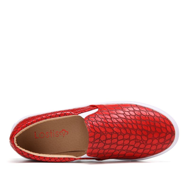 Kvinnor Soild Färg Sten Med Tryck Flats