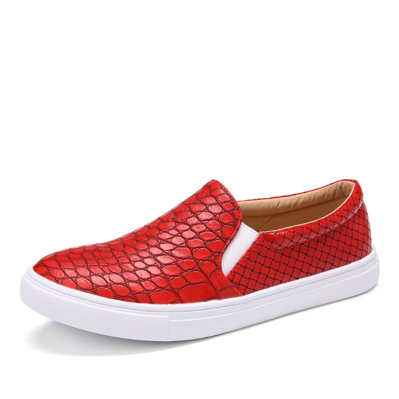 Kvinnor Soild Färg Sten Med Tryck Flats
