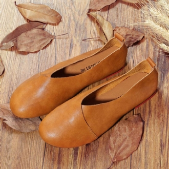 Stor Storlek Vintage Casual Flat Loafers