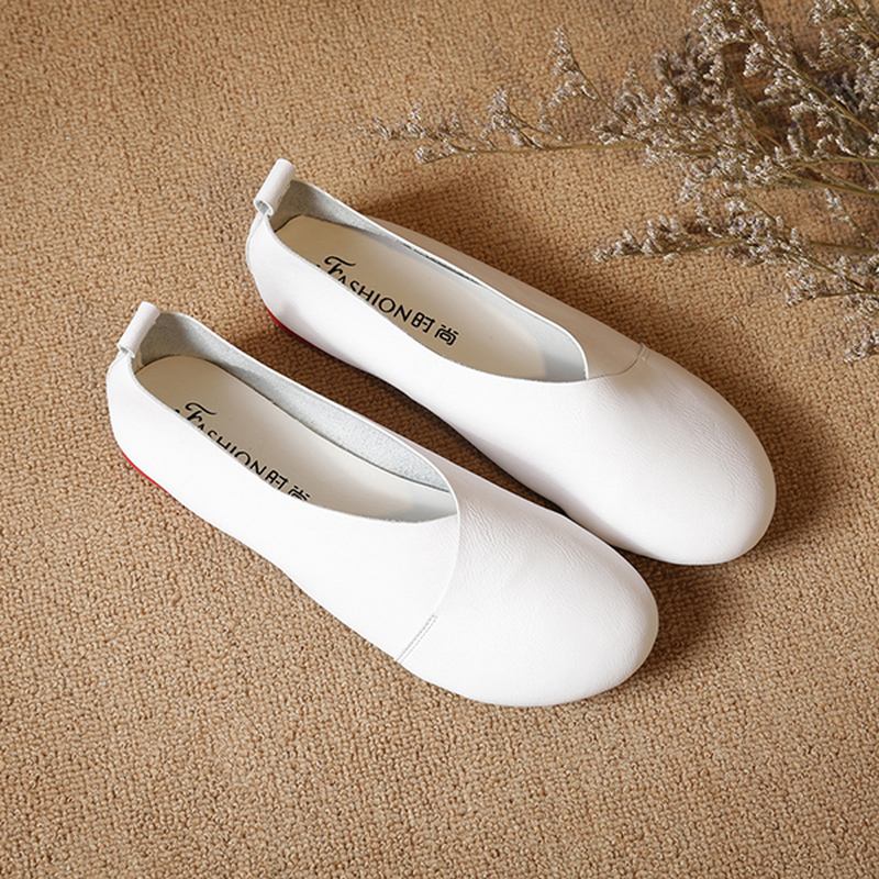 Stor Storlek Vintage Casual Flat Loafers