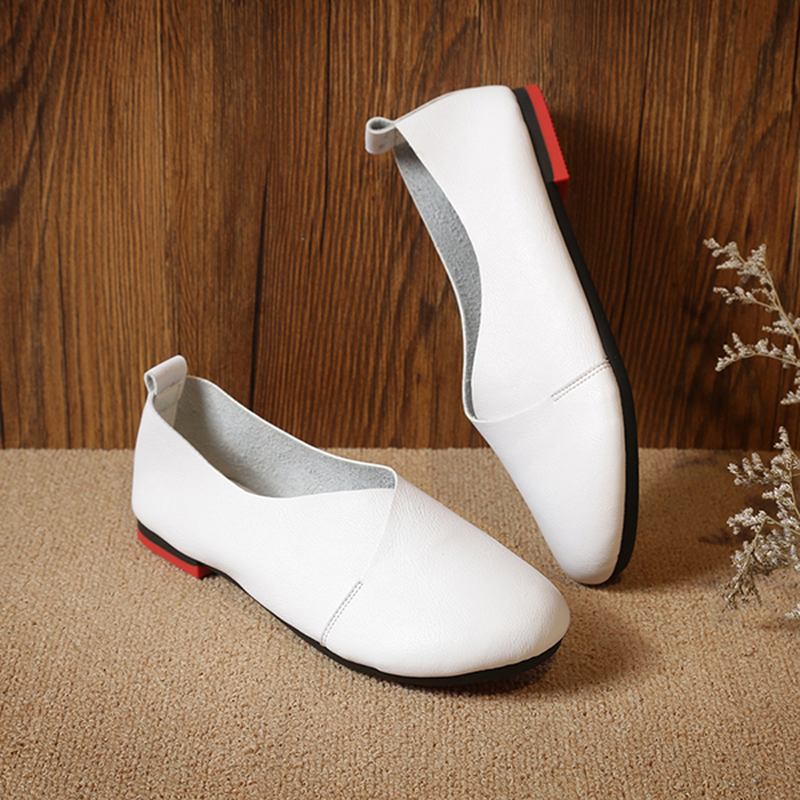 Stor Storlek Vintage Casual Flat Loafers