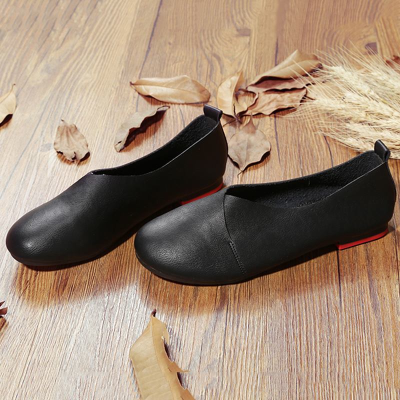 Stor Storlek Vintage Casual Flat Loafers