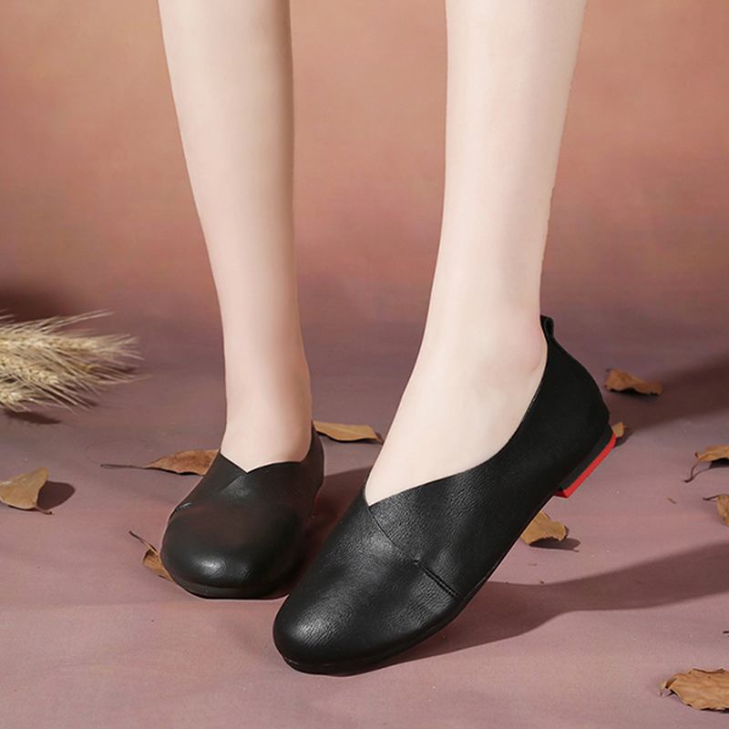 Stor Storlek Vintage Casual Flat Loafers