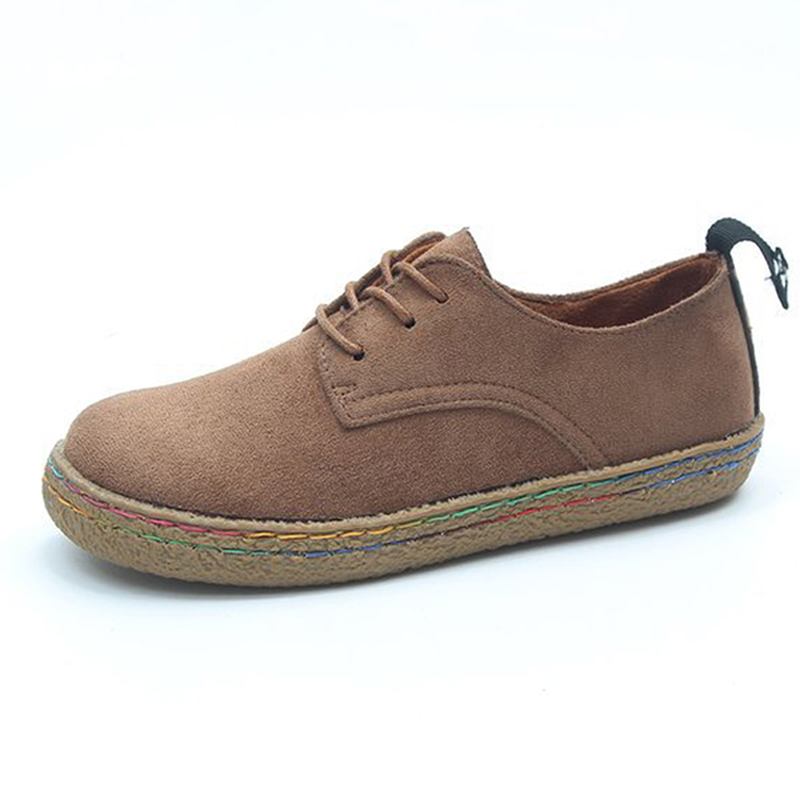 Us Storlek 5-11 Kvinnor Snörning Casual Rund Tå Bekväma Platta Loafers