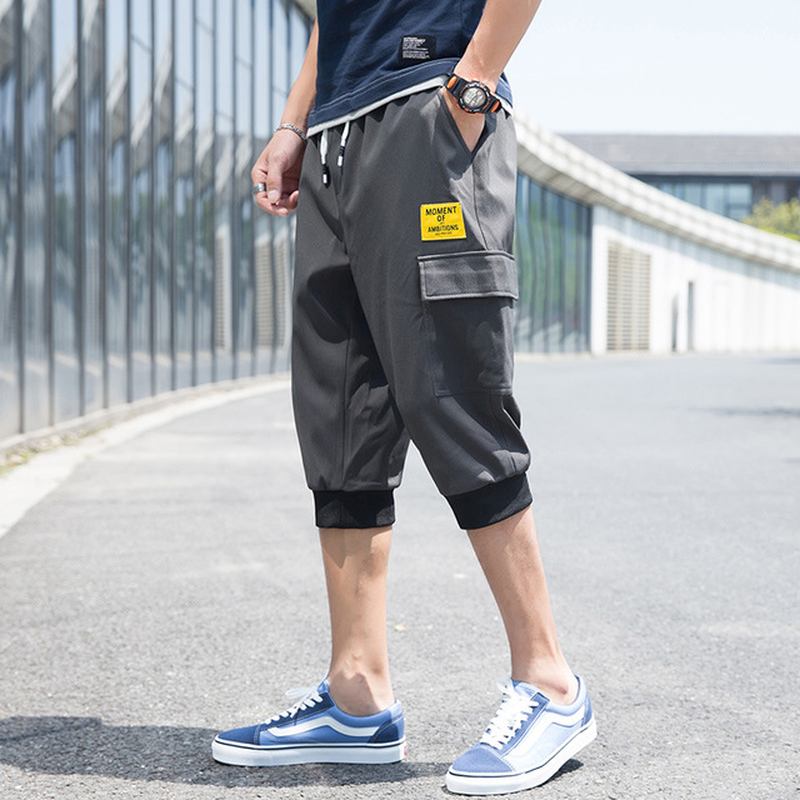 Fritidsshorts För Män Säsong Nytt Mode Avslappnad Tunna Sektion 7 Seven Pants Trendiga Verktygsshorts För Män