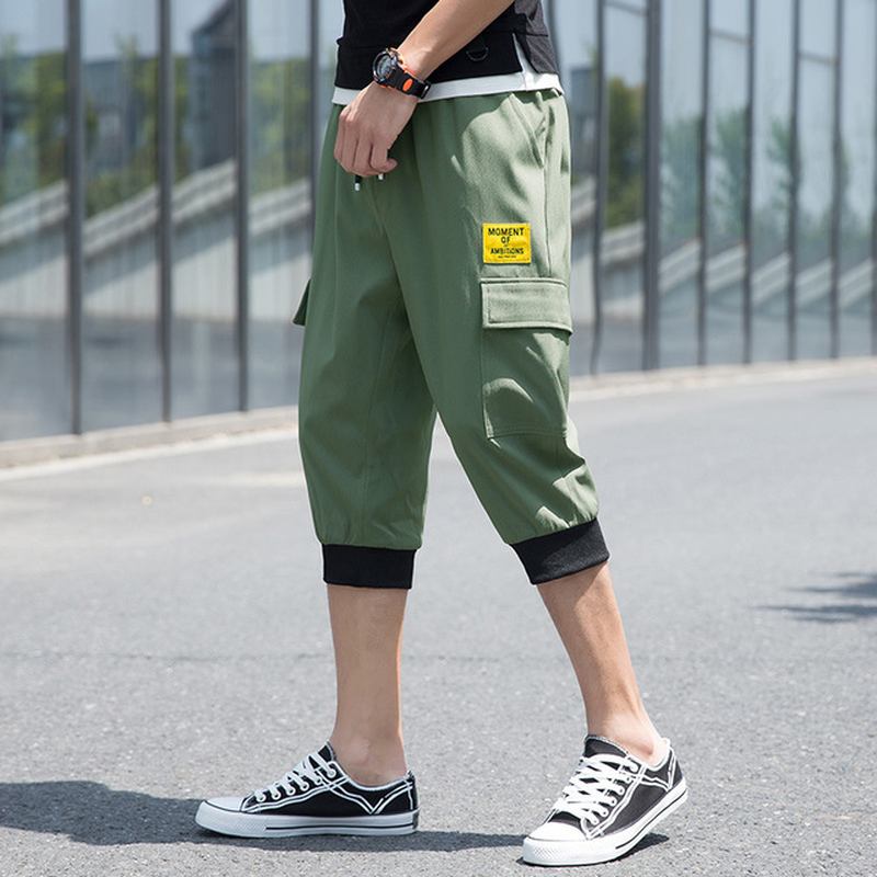 Fritidsshorts För Män Säsong Nytt Mode Avslappnad Tunna Sektion 7 Seven Pants Trendiga Verktygsshorts För Män