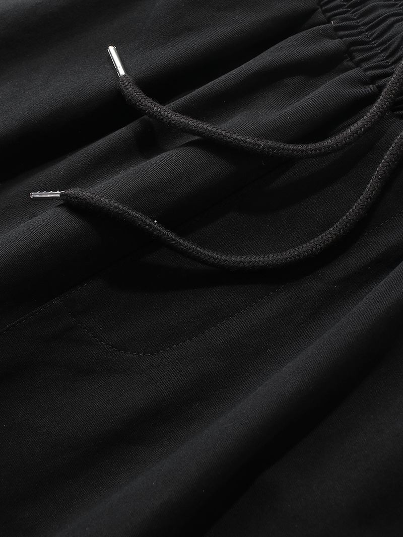 Herr Casual Big Pocket 100% Bomull Färg Block Cargo Shorts