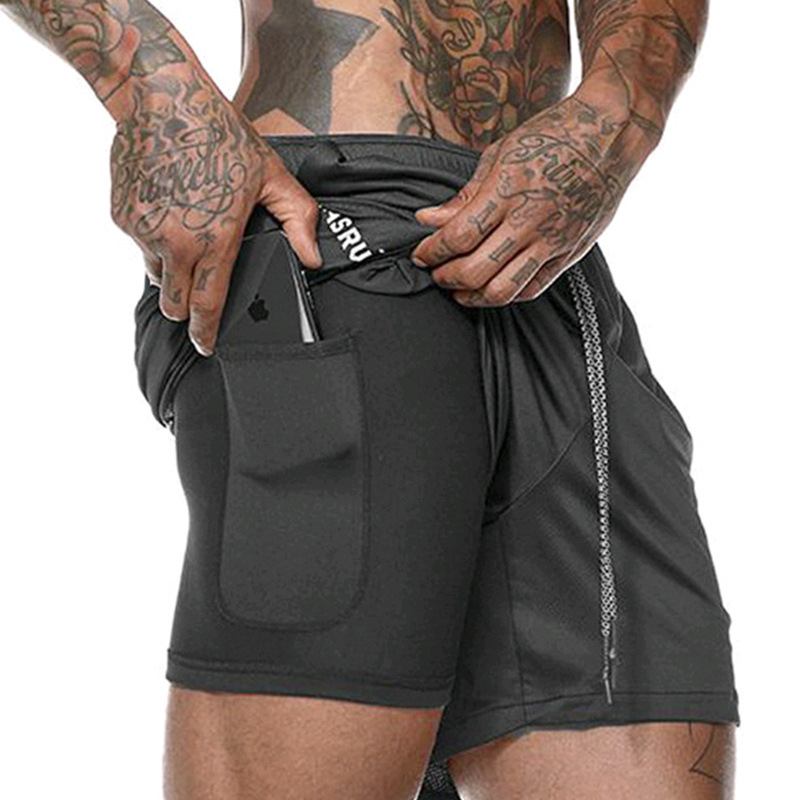 Herr Casual Elastisk Midja Bomullsblandning Loose Fit Shorts
