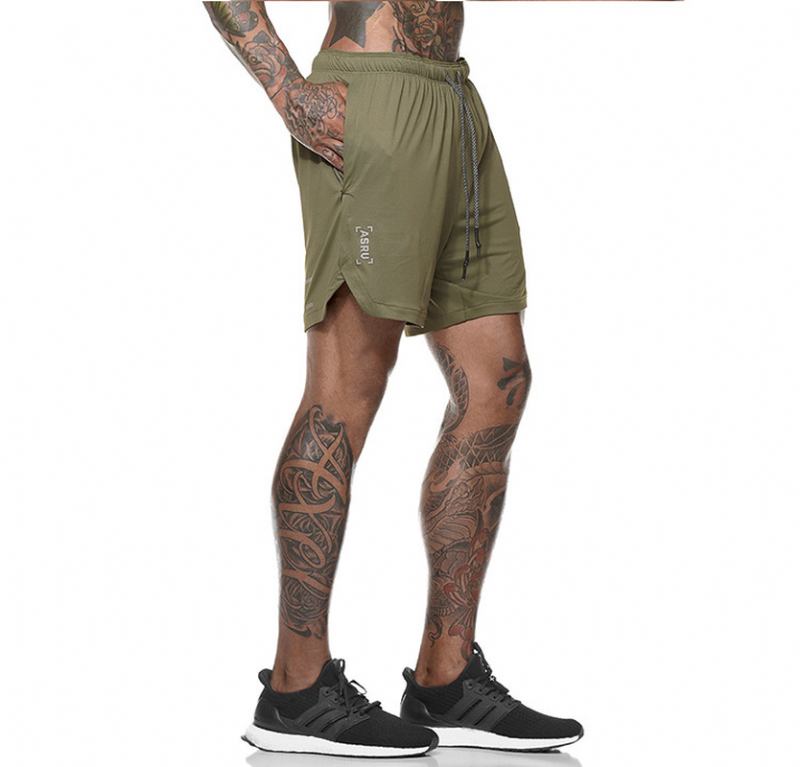 Herr Casual Elastisk Midja Bomullsblandning Loose Fit Shorts