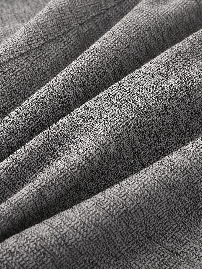 Män Lös Casual Hem Enfärgad Elastisk Midja Dragsko Pocket Sport Shorts