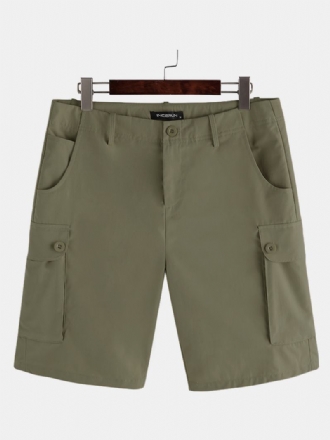 Solida Cargo Shorts Med Flera Fickor För Män