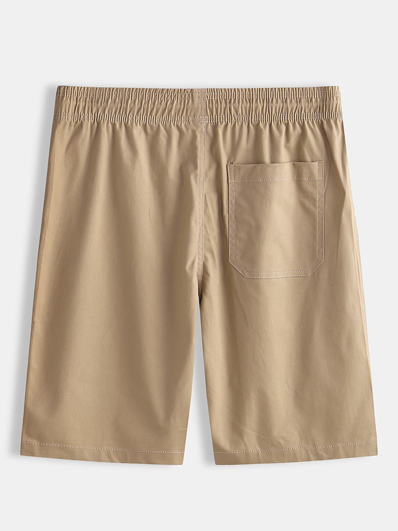 Sommaroveraller För Män Stretch Fem Punkt Casual Shorts Byxor I Bomull