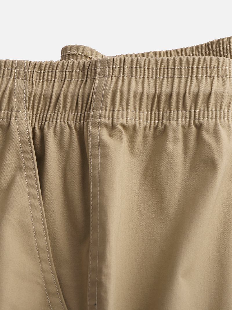 Sommaroveraller För Män Stretch Fem Punkt Casual Shorts Byxor I Bomull
