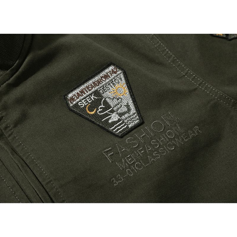 Herrbroderi Utomhus Militär Epaul Stativ Färgjacka