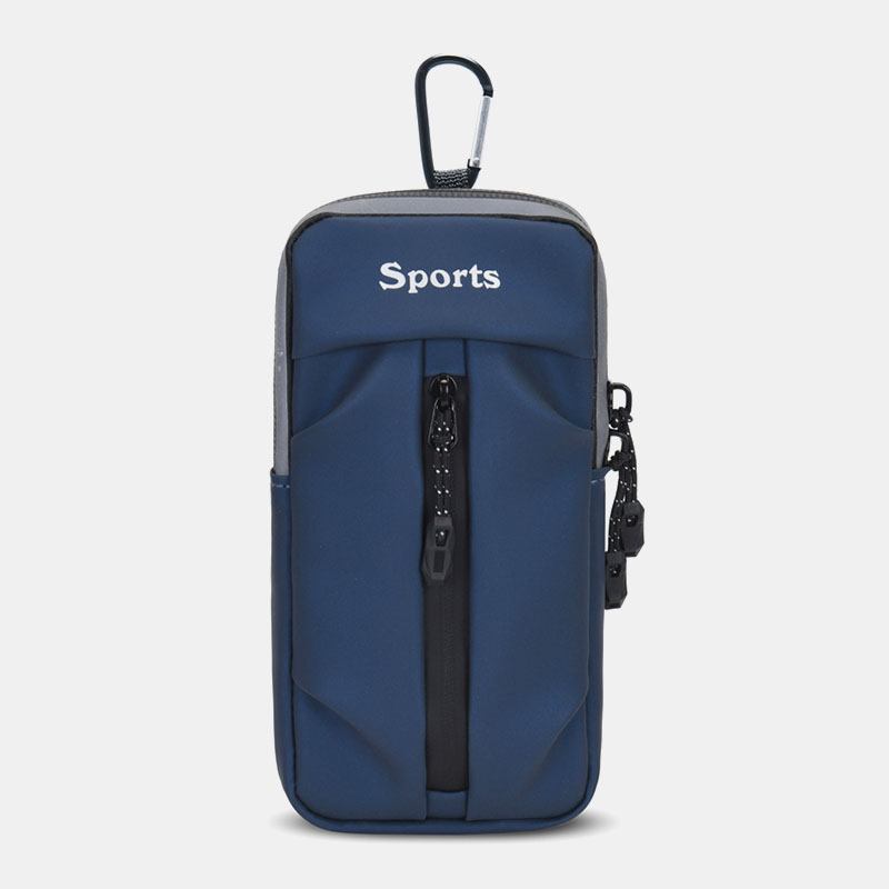 Män Casual Vattentät Dacron Air Permeability 6.6 Tums Telefonväska Midjeväska Crossbody-väska Axelväska
