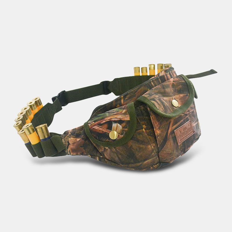 Män Oxford Camouflages Multifunction Outdoor Hunting Midjeväska Justerbar Tactical Bag