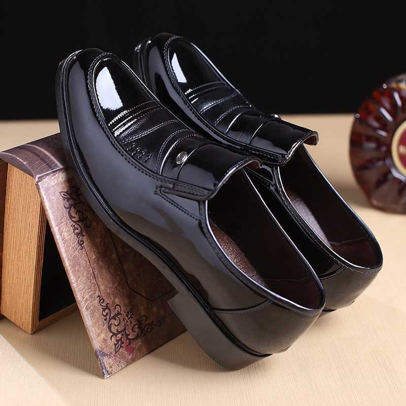 Herr Casual Office Formellt Arbete Oxfords Läderskor Rund Toe Business Dress