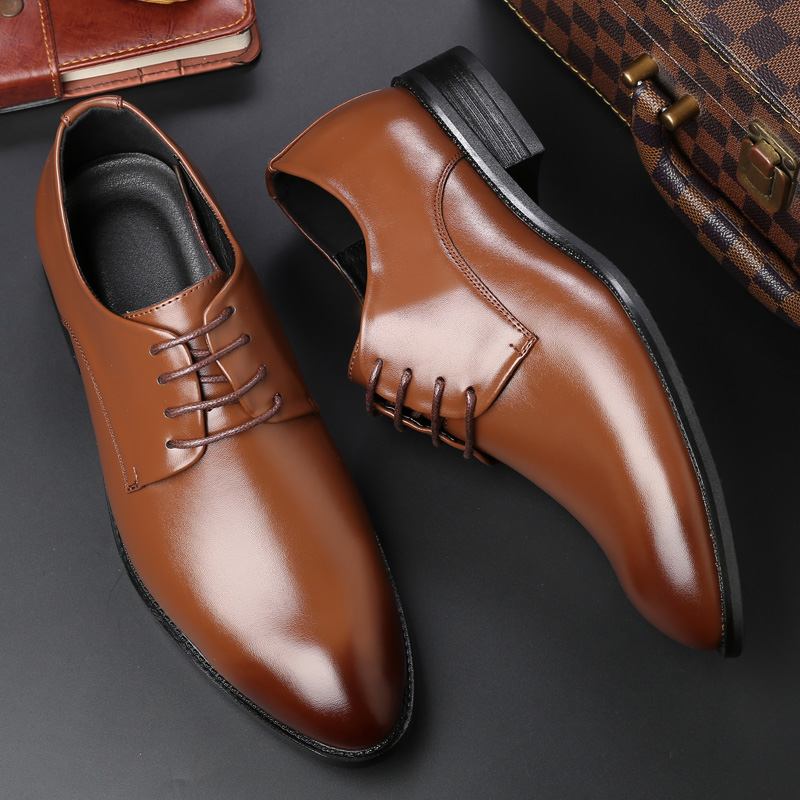 Män Klassisk Mjuk Bekväma Formell Business Oxfords Läderskor