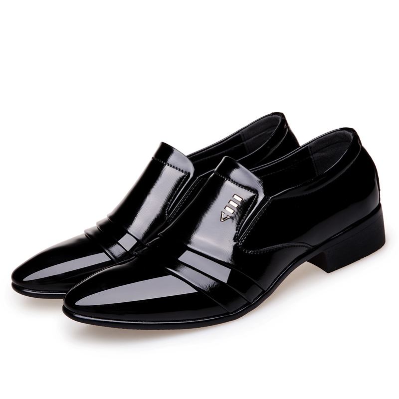 Mjukt Läder Formell Business Dress Shoe Oxfords