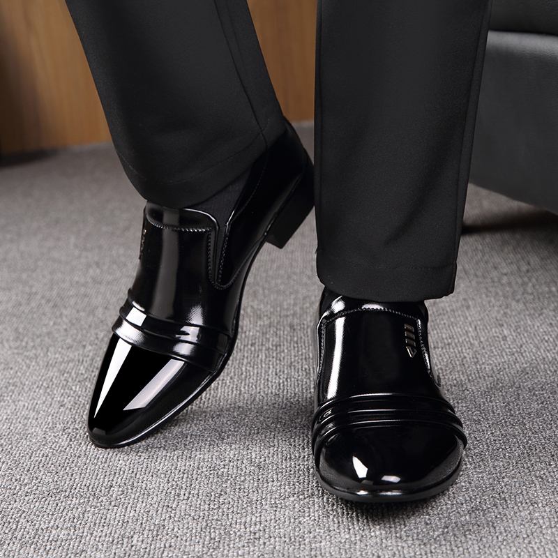 Mjukt Läder Formell Business Dress Shoe Oxfords