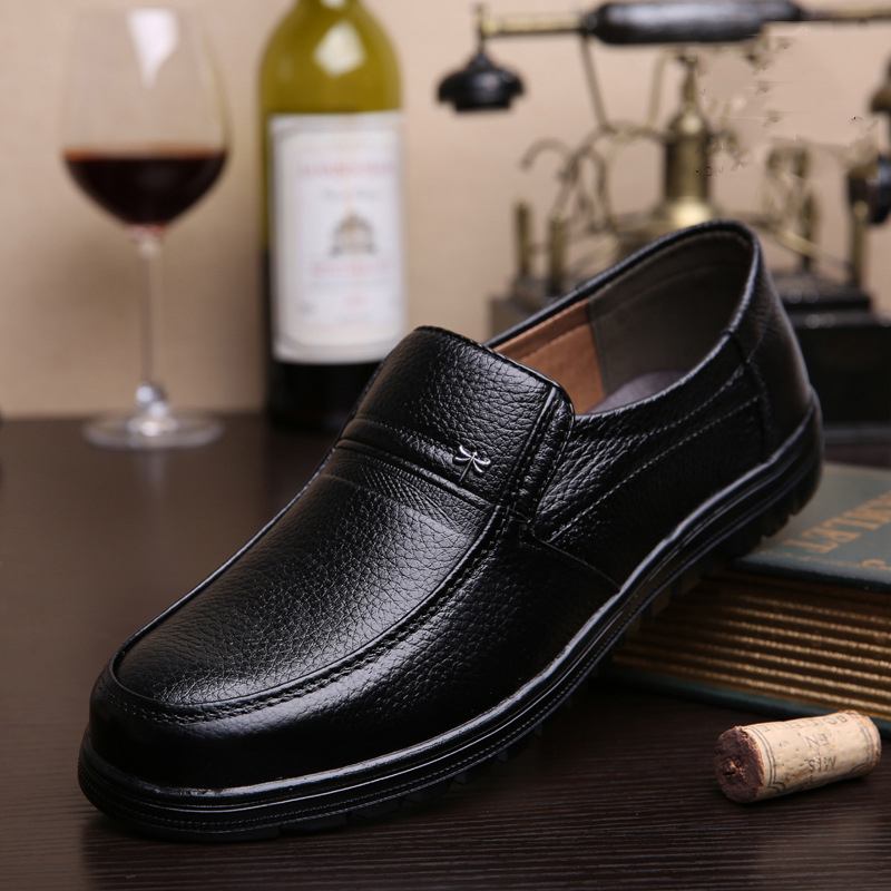Retro Ren Färg Halkbeständig Casual Business Oxfords
