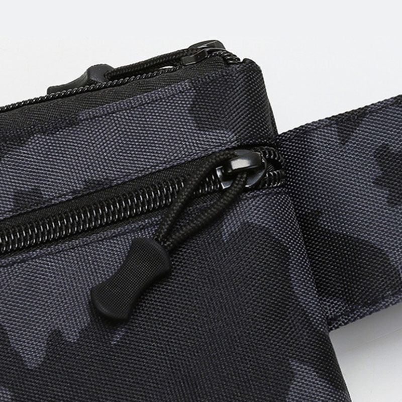 Män Nylon Kamouflage Multi-carry Multi-pocket Sport Utomhus Taktisk Axelväska Bröstväska