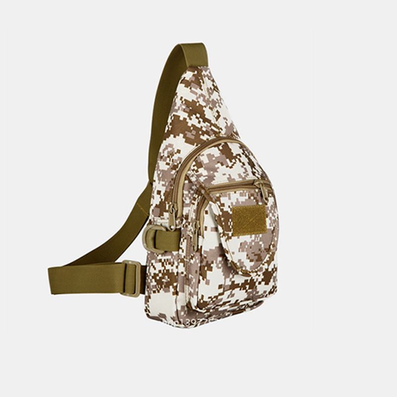 Män Oxford Vattentät Multi-pocket Tactical Sling Crossbody Bag Chest Bag Sling Bag