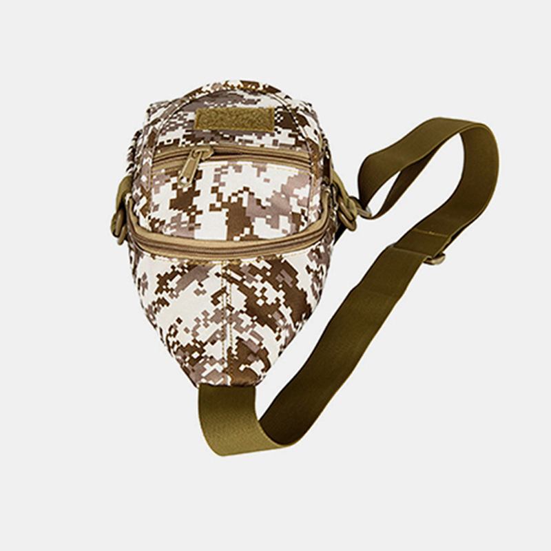 Män Oxford Vattentät Multi-pocket Tactical Sling Crossbody Bag Chest Bag Sling Bag