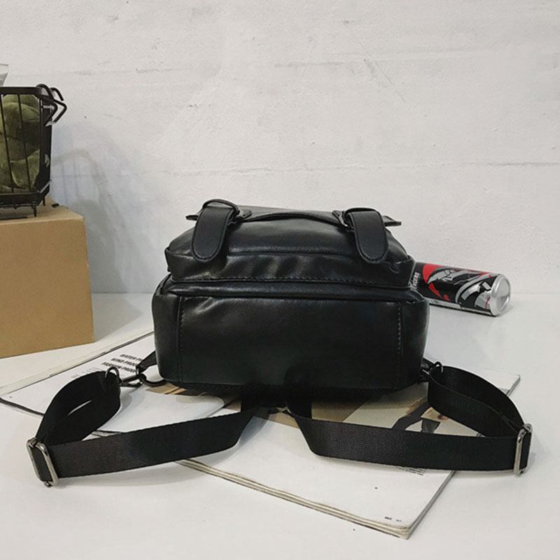 Män Retro Hörlurshål Multi-carry Usb Laddning Flerlager Vattentät Crossbody-väska Bröstväska Sling Bag