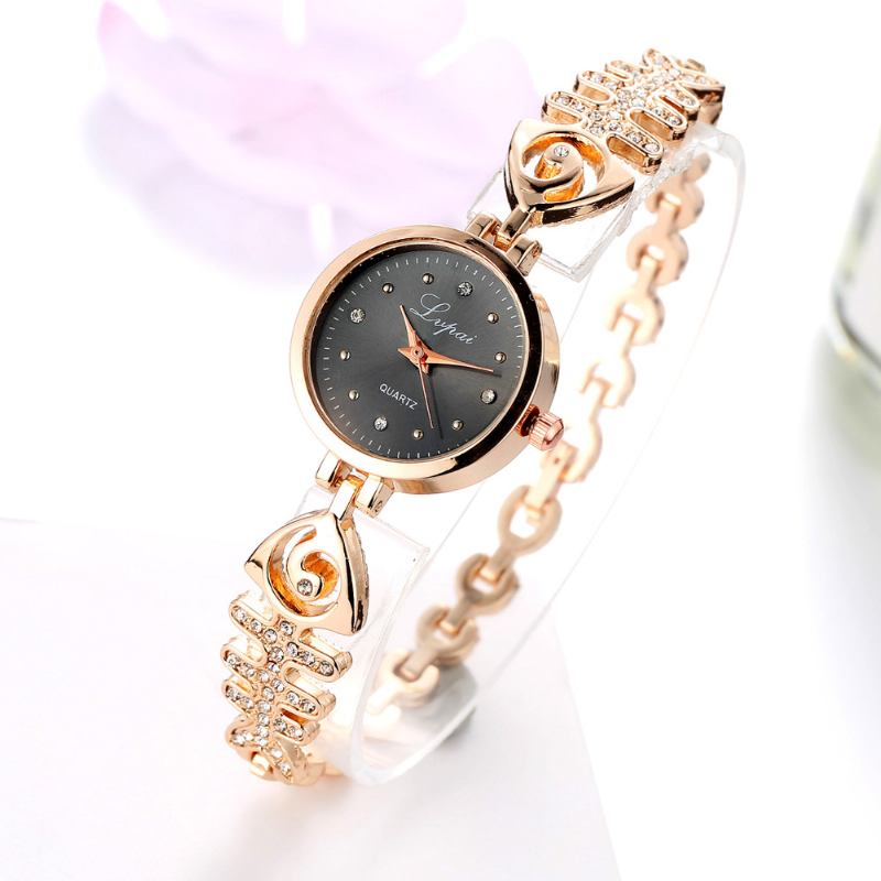 Diamond Dial Dam Armband Watch Full Steel Small Dial Quartz Watches