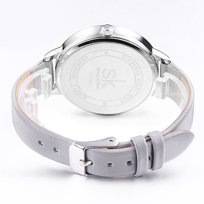 Enkel Design Damarmbandsur Casual Style Läderarmband Kvarts Klockor