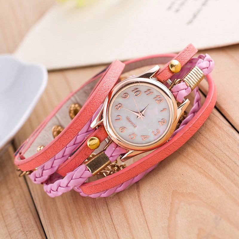Mode Casual Shell Yta Diamond Armband Watch Dam Quartz Watch