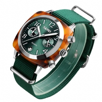 Unik Design Multi-dial Lysande Vattentät Kvinnor Armbandsur Quartz Watch