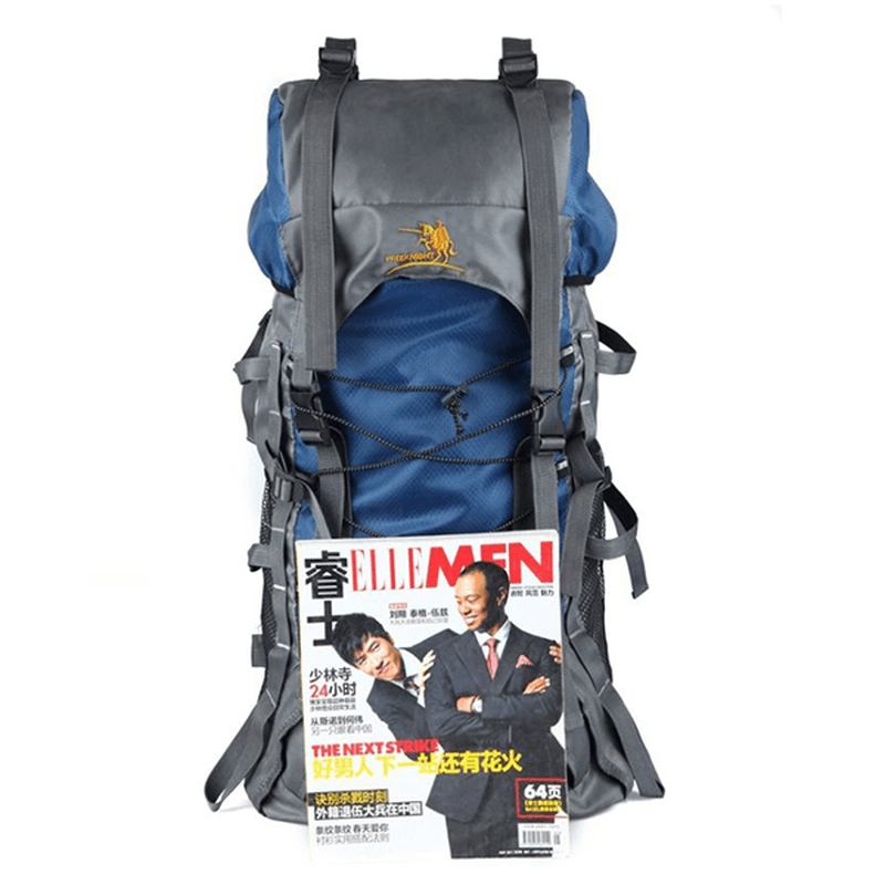 60l Outdoor Trekking Ryggsäck Vattentät Nylon Resväska Camping Bag