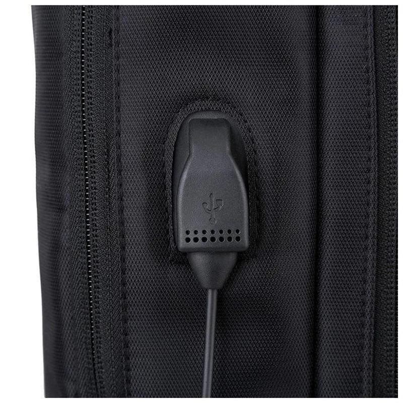 Herr Ny Multifunktionell Ryggsäck Axelväska Business Bag Med Usb-laddningsport