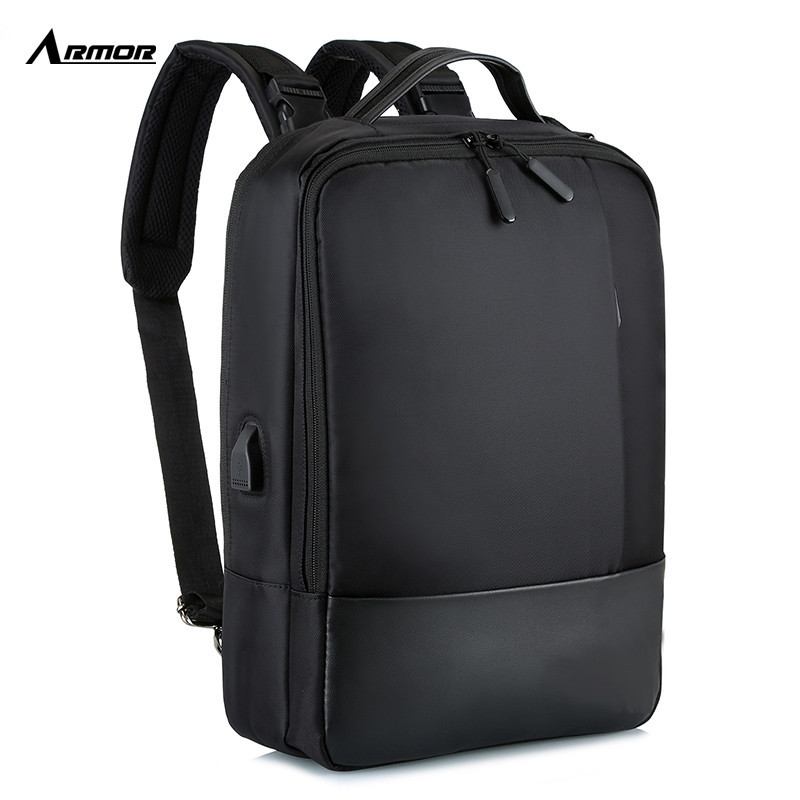 Herr Ny Multifunktionell Ryggsäck Axelväska Business Bag Med Usb-laddningsport