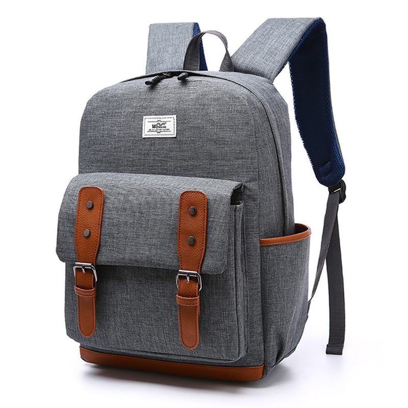 Herr Nylon Vintage Stor Kapacitet Satchel Axelväska