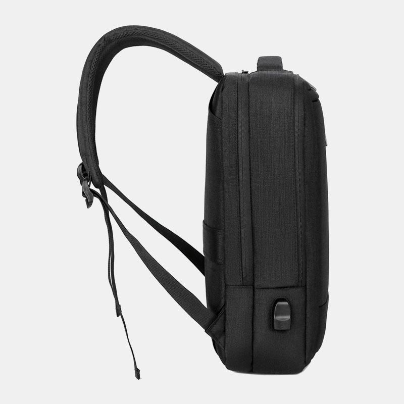 Herr Oxford 15.6 Tums Bärbar Dator Usb-laddning Laptopväska Ryggsäck