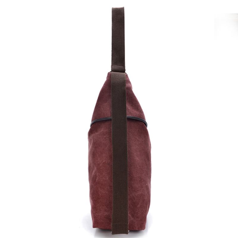 Kvinnor Canvas Casual Multifunktionell Mikrofiber Läder Handväska Med Stor Kapacitet Axelväskor Ryggsäck
