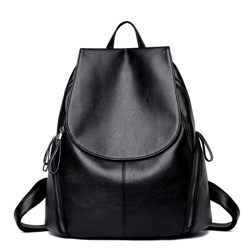 Kvinnor Pu High-capacity Kortdistans Resväska Portable Backpa
