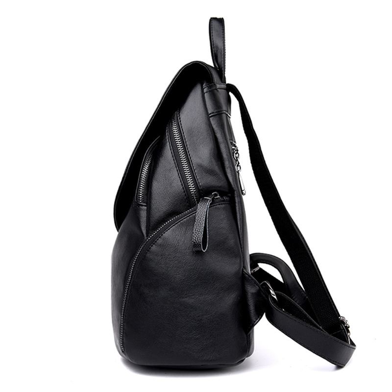 Kvinnor Pu High-capacity Kortdistans Resväska Portable Backpa