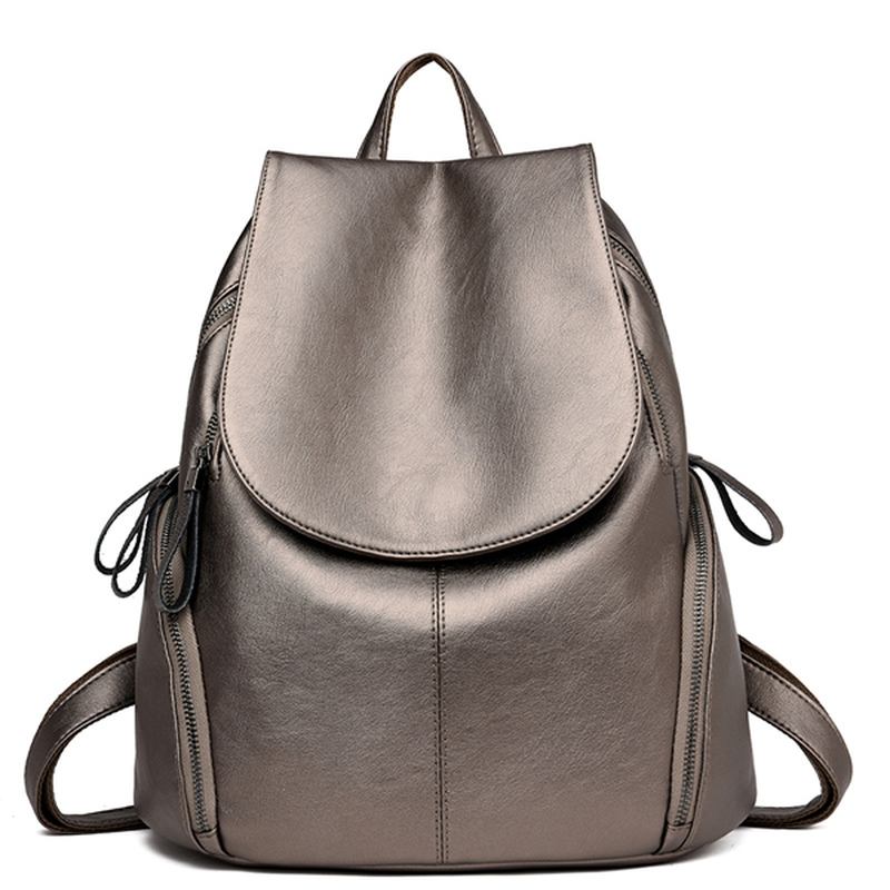 Kvinnor Pu High-capacity Kortdistans Resväska Portable Backpa