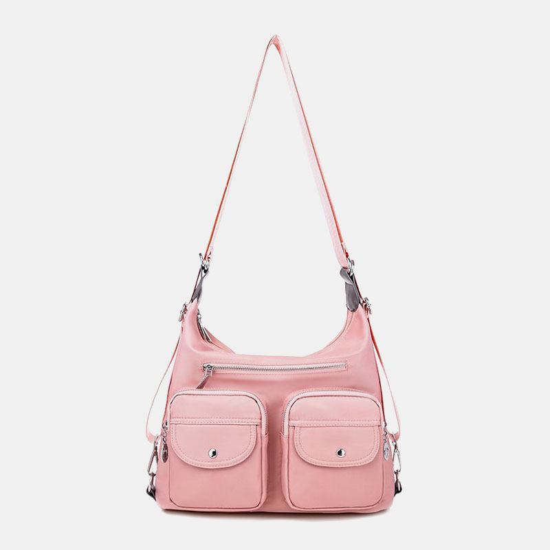 Kvinnor Vattentät Multi-carry Multi-pocket Solid Crossbody Bag Ryggsäck