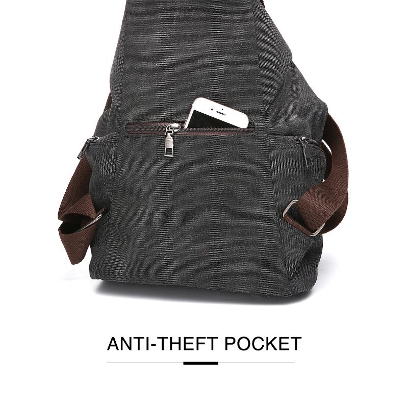 Kvinnor Vintage Stor Kapacitet Ryggsäck Axelväska Schooo Bag Casual För 14 Tums Dator