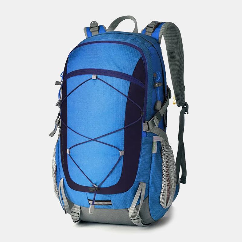 Män 40l Andas Vattenväska Med Flera Fickor Lagerdesign Ryggsäck Utomhus Resevandring Campingväska Med Regnskydd