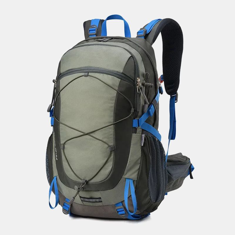 Män 40l Andas Vattenväska Med Flera Fickor Lagerdesign Ryggsäck Utomhus Resevandring Campingväska Med Regnskydd