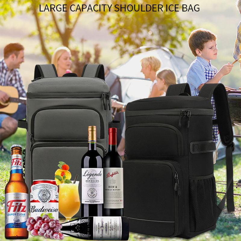 Män Casual Vattentät Stor Kapacitet Dacron-ryggsäck Multi-pocket Outdoor Camping Bag