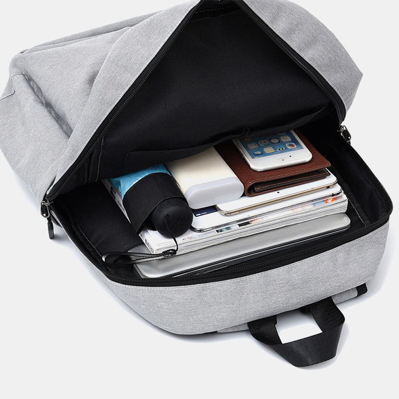 Män Casual Wild 15.6 Tums Bärbar Väska Med Stor Kapacitet Usb-laddning Vattentät Skolväska Ryggsäck