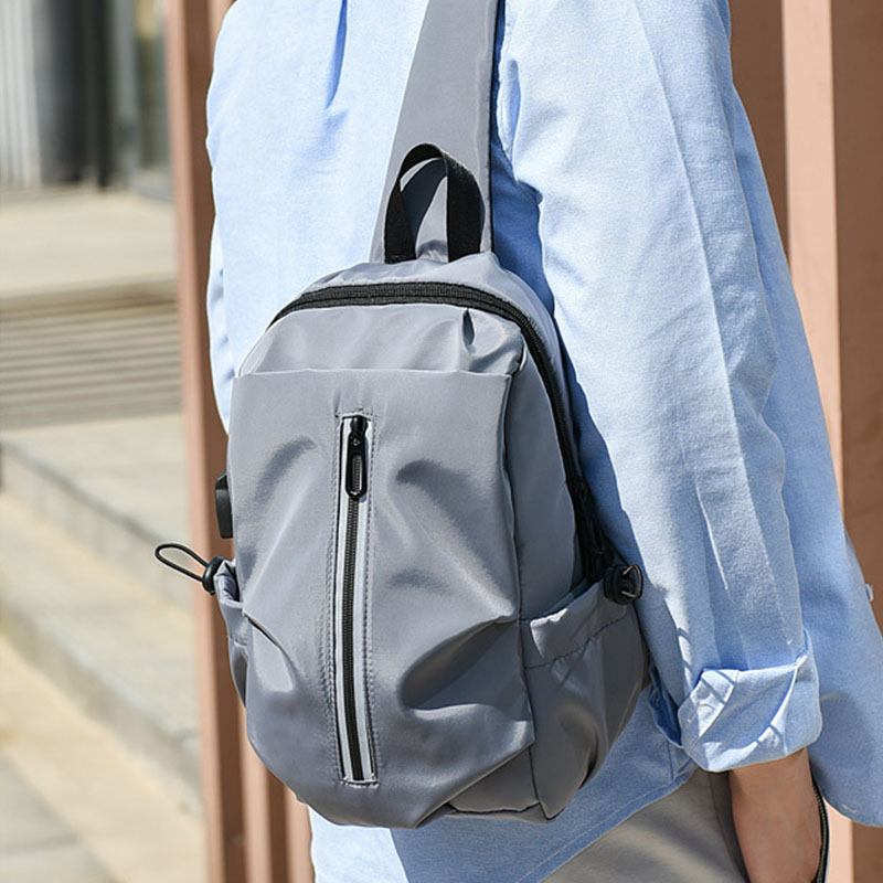 Män Mode Casual Chest Bag Axelväska Resväska Business Bag