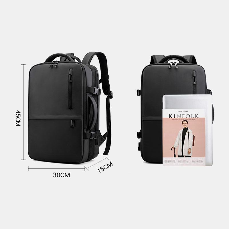Män Skalbar Kapacitet Stor Kapacitet Business Laptop Bag Ryggsäck